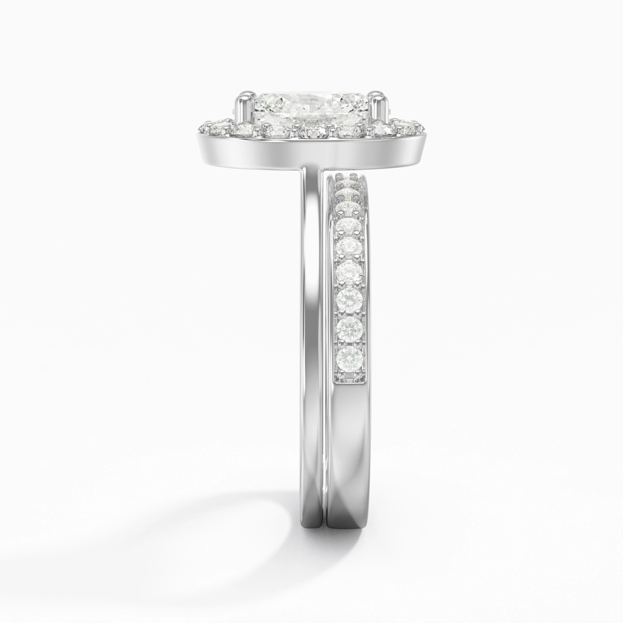 Antique Oval 2.00ct Moissanite Bridal Set