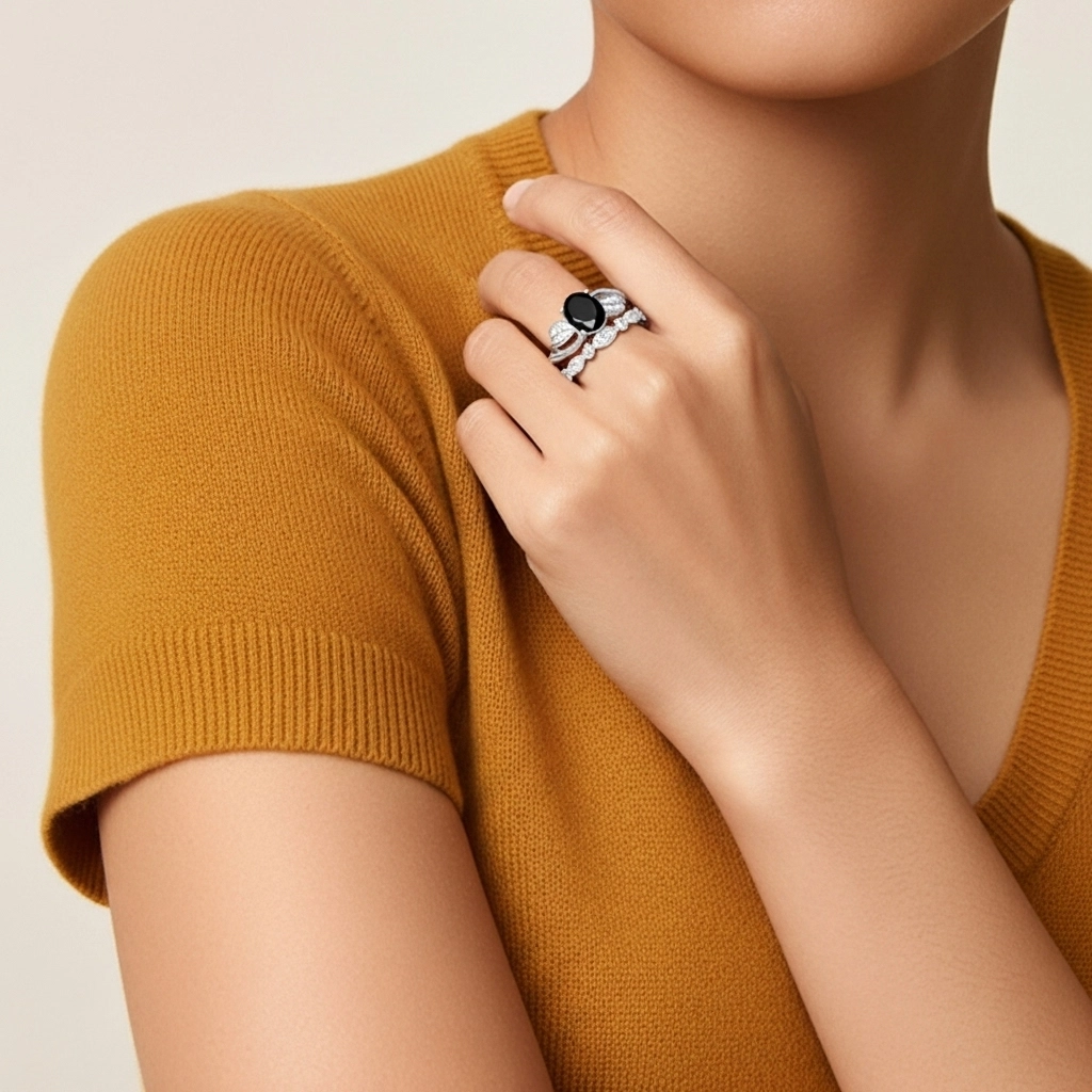 Or blanc Plaqué Nature Feuille Ensemble nuptial