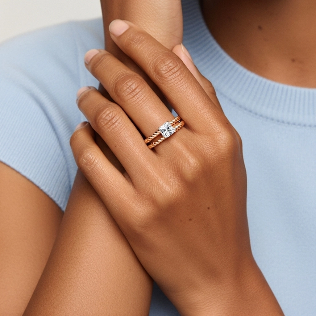 Clásico Cuerda Anillo