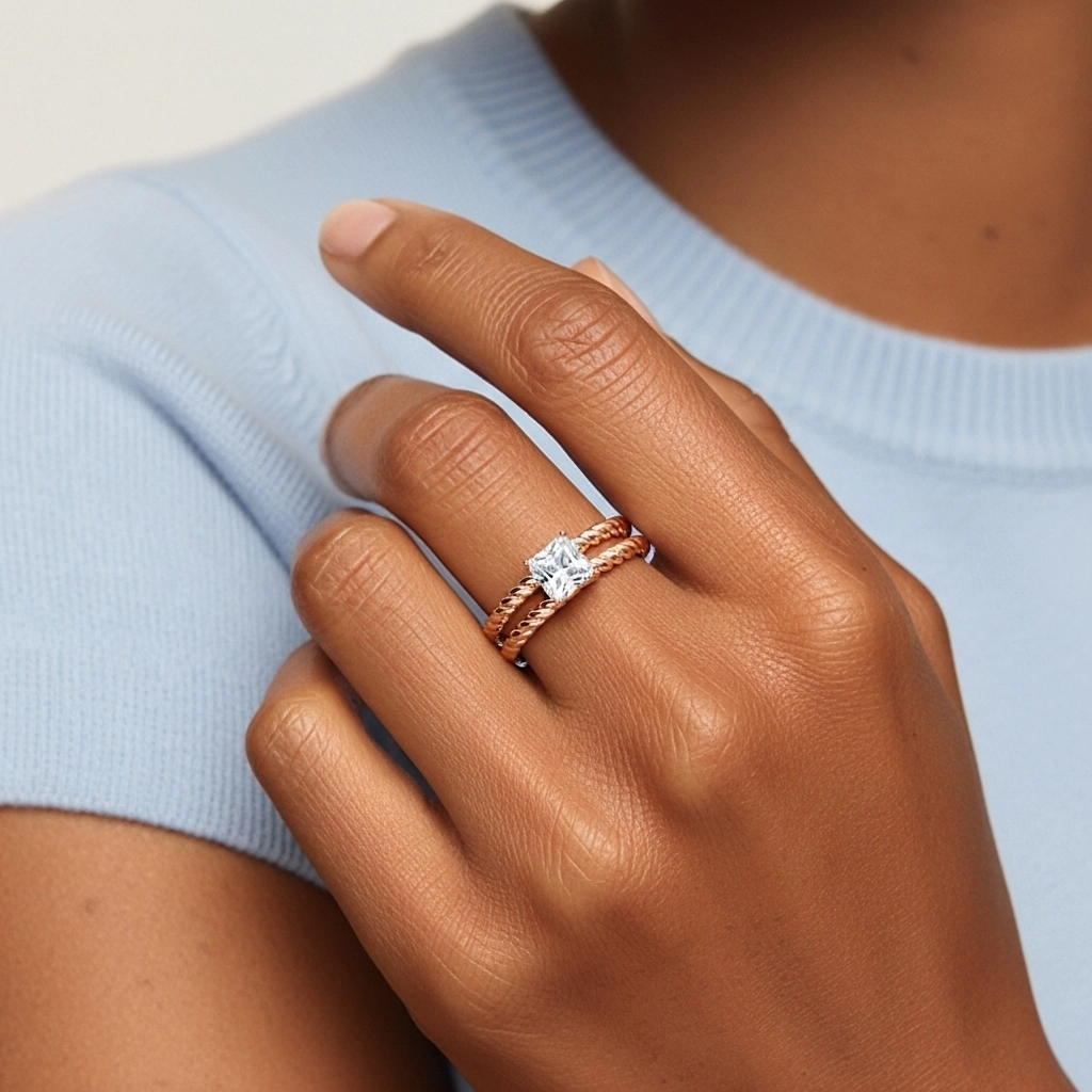 Clásico Cuerda Anillo