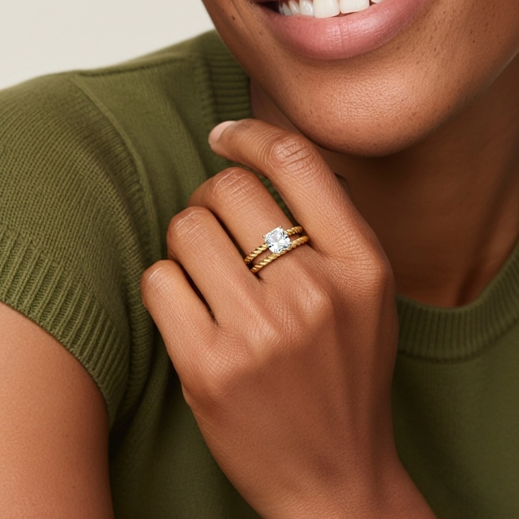 Clásico Cuerda Anillo