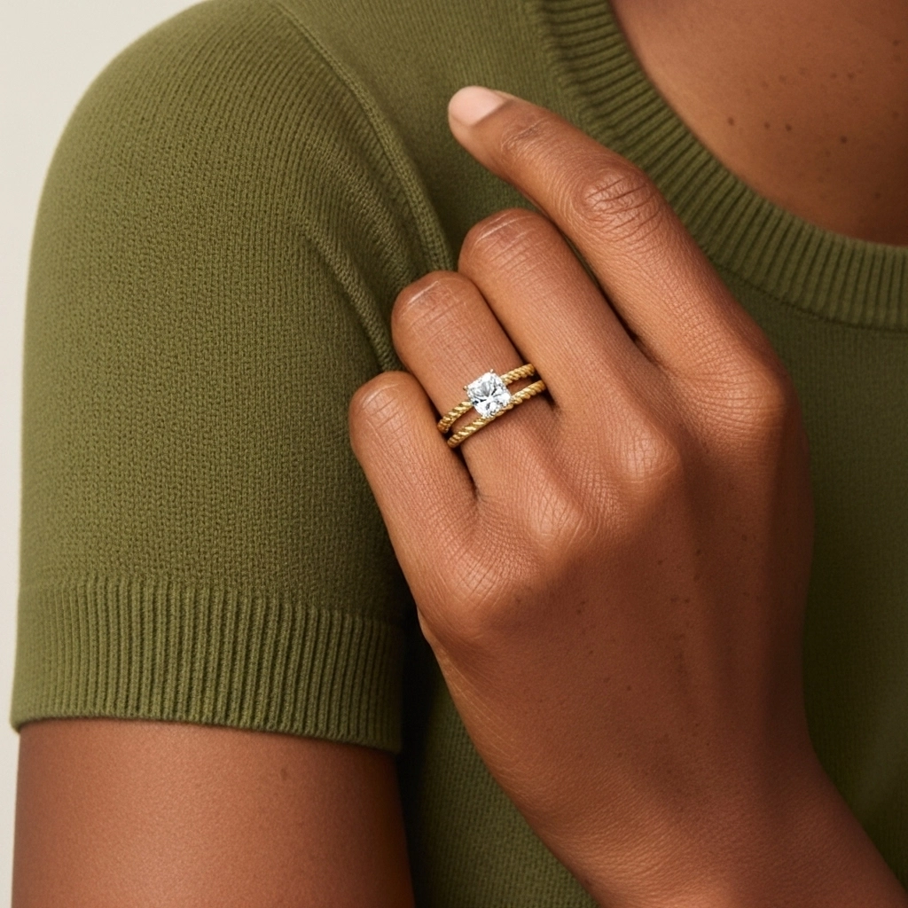 Clásico Cuerda Anillo