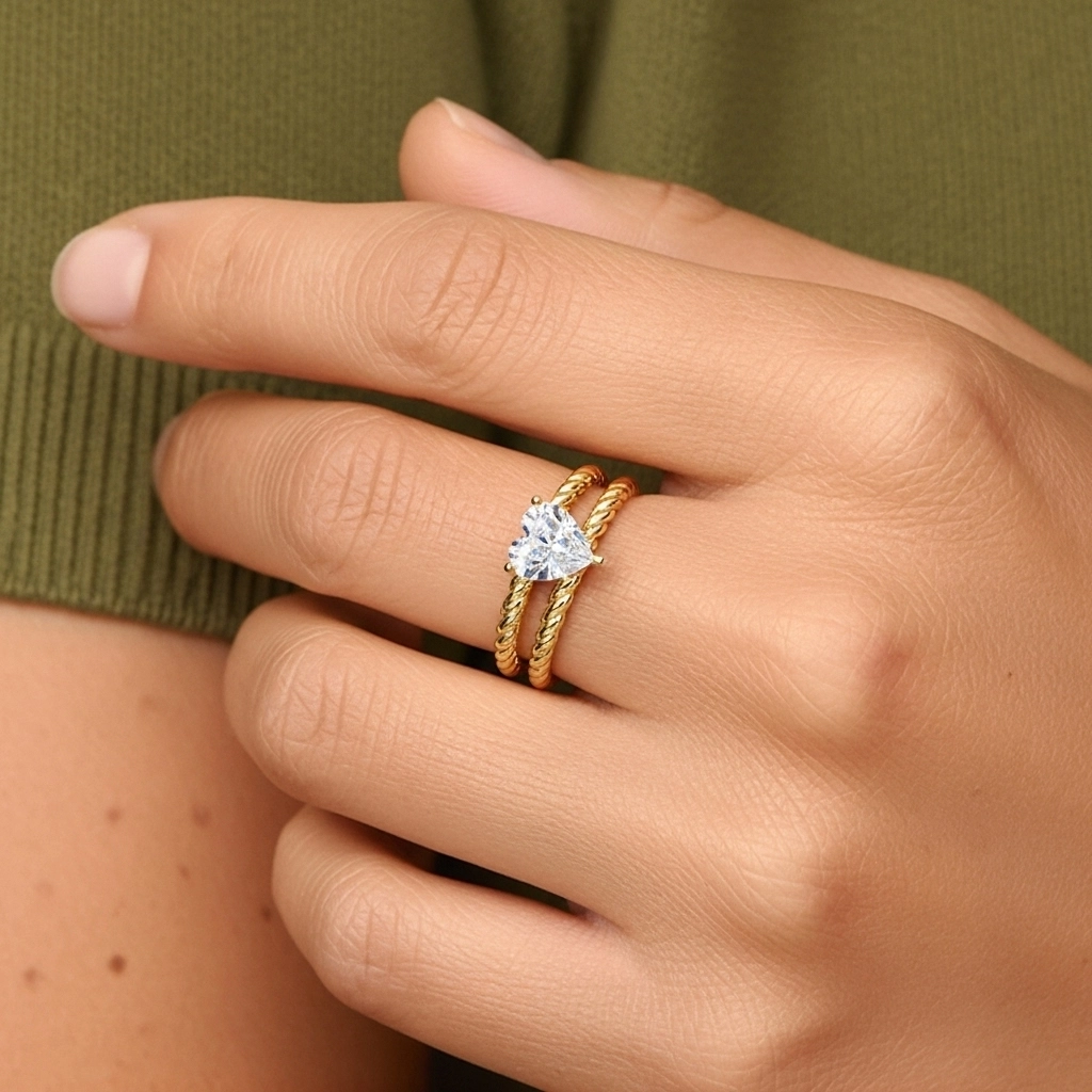 Clásico Cuerda Anillo