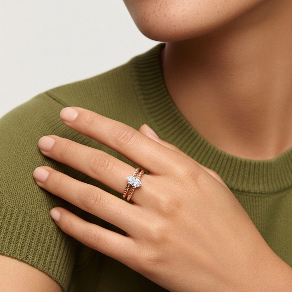 Clásico Cuerda Anillo