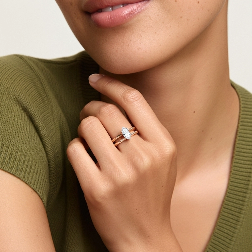 Clásico Cuerda Anillo