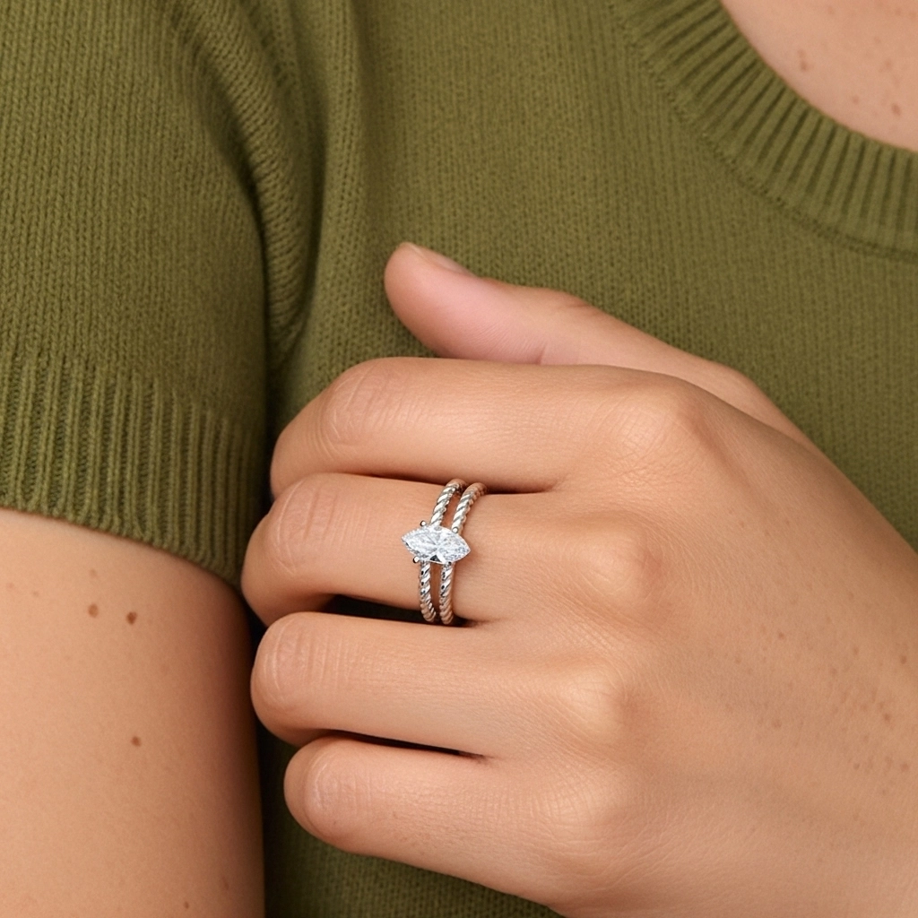 Clásico Cuerda Anillo