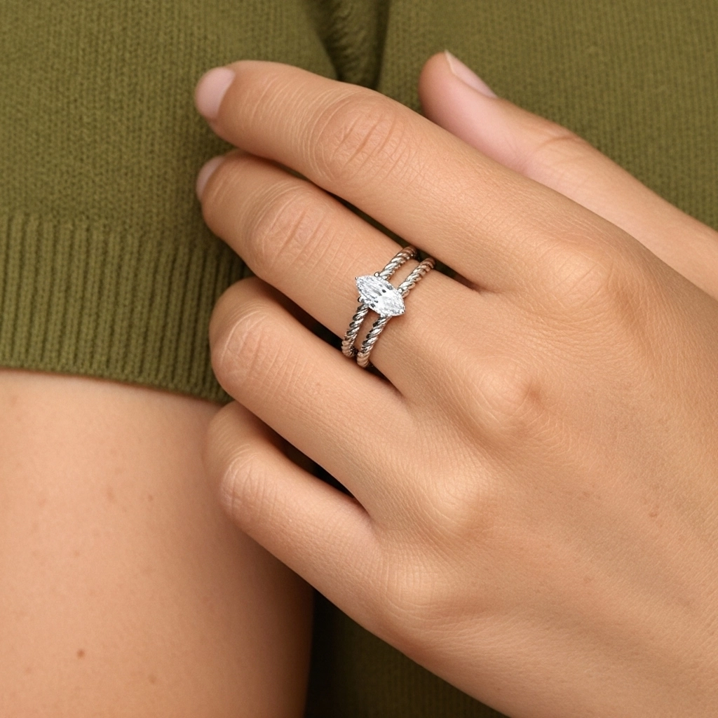 Clásico Cuerda Anillo