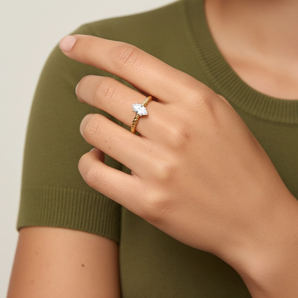 Clásico Cuerda Anillo