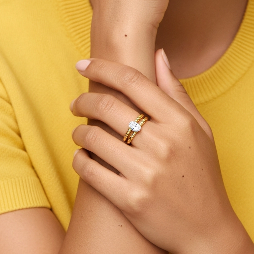 Clásico Cuerda Anillo