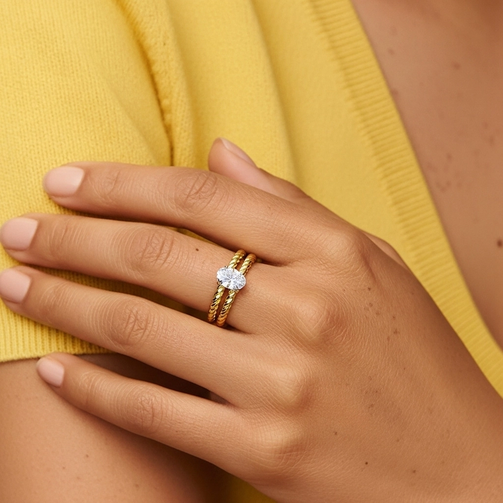 Clásico Cuerda Anillo