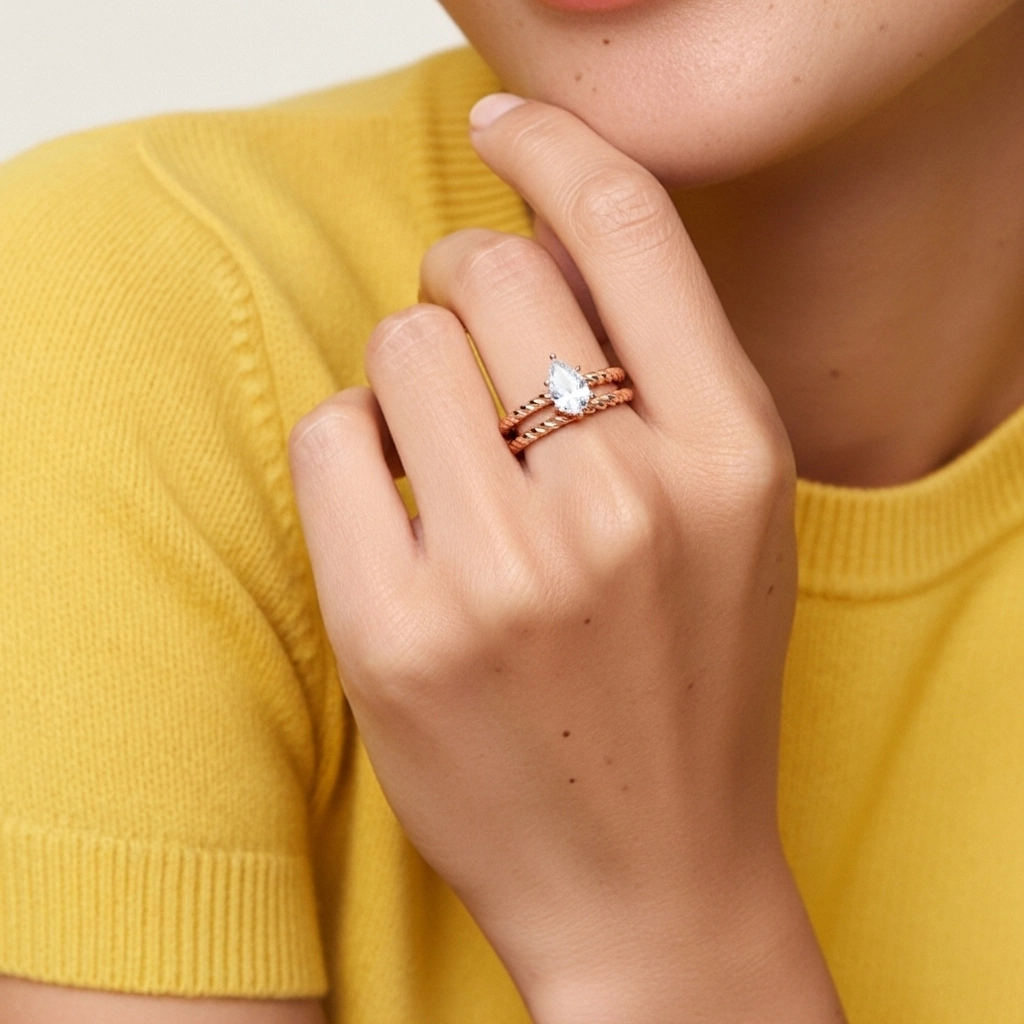 Clásico Cuerda Anillo