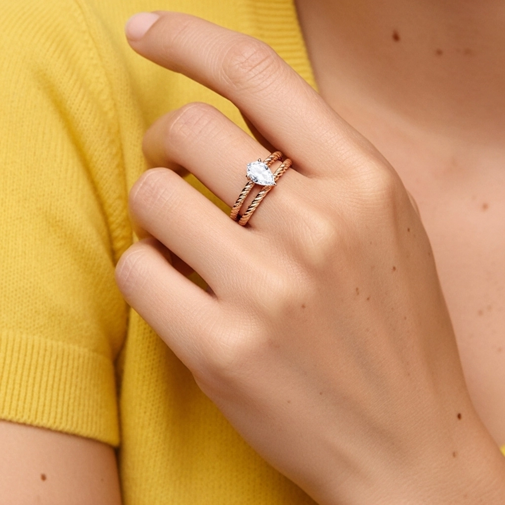 Clásico Cuerda Anillo