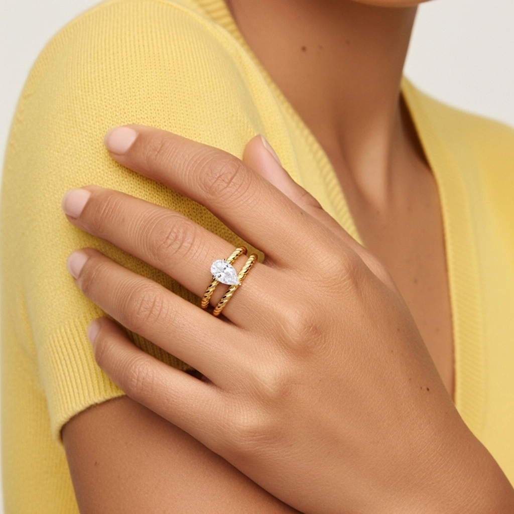 Clásico Cuerda Anillo