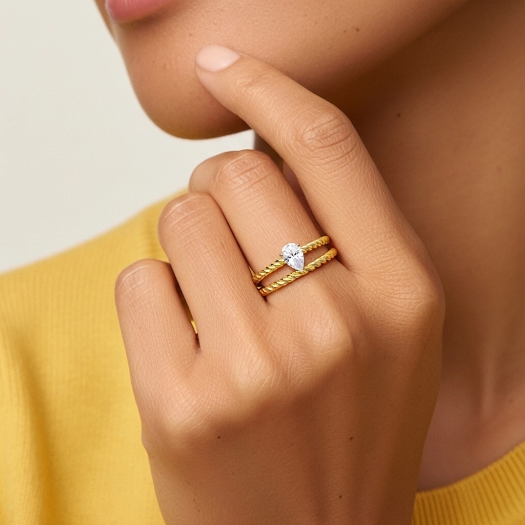 Clásico Cuerda Anillo