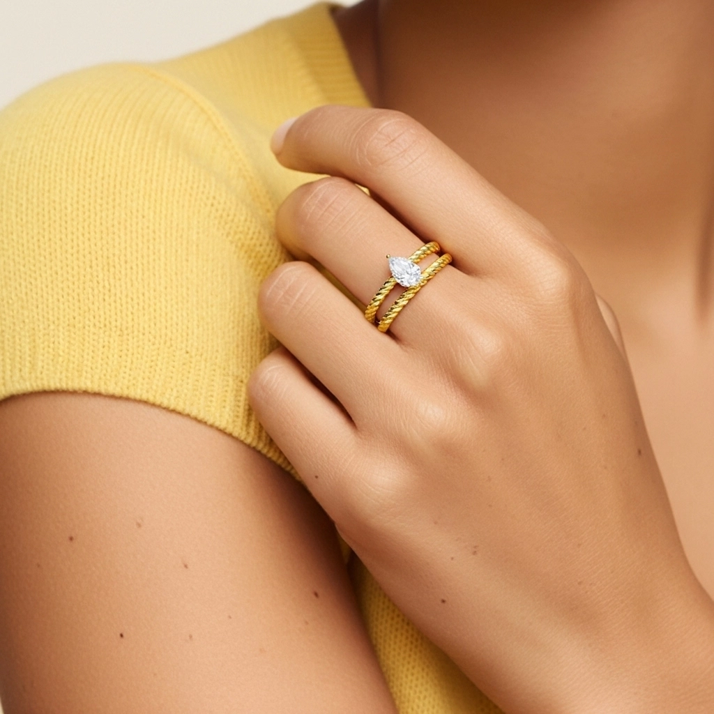 Clásico Cuerda Anillo