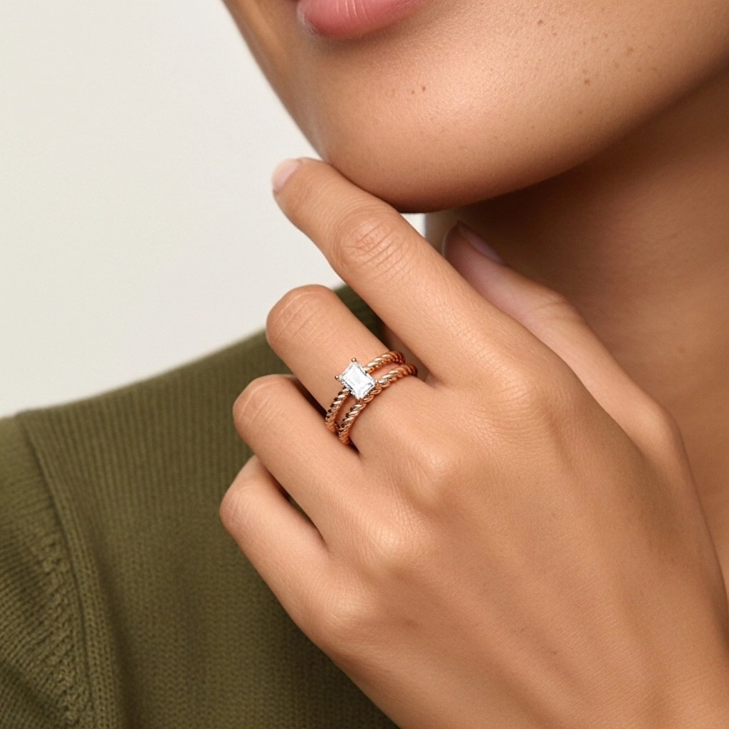 Clásico Cuerda Anillo