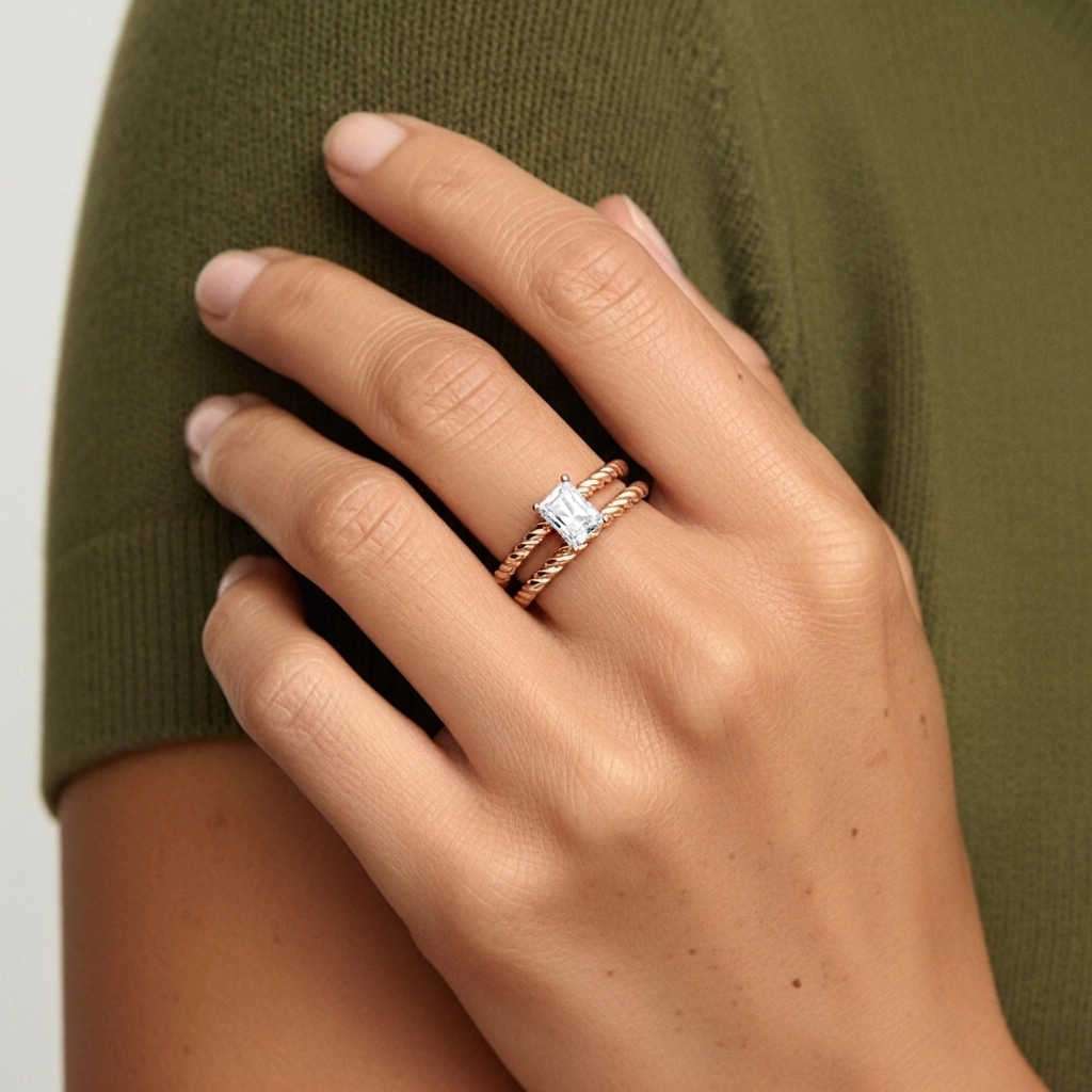 Clásico Cuerda Anillo