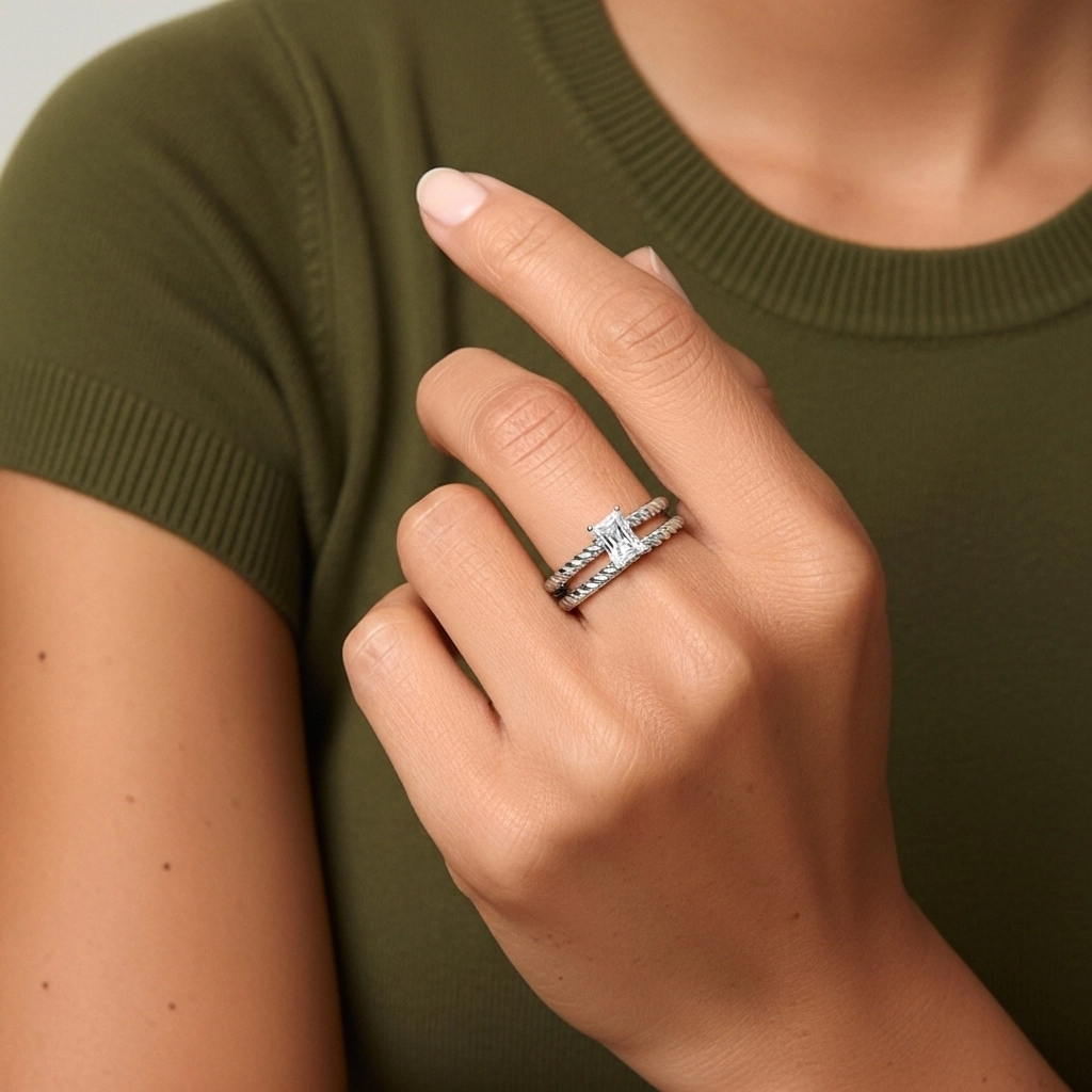 Clásico Cuerda Anillo