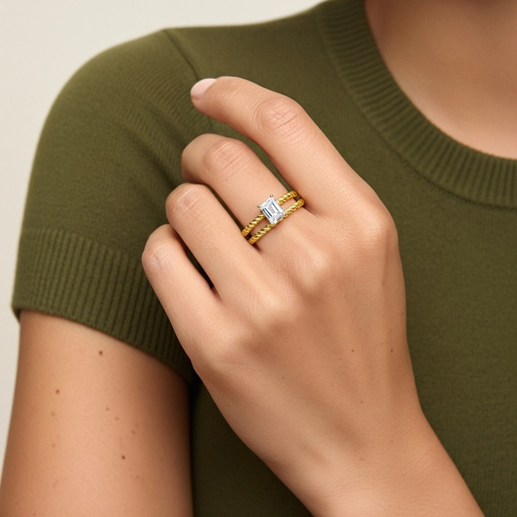 Clásico Cuerda Anillo