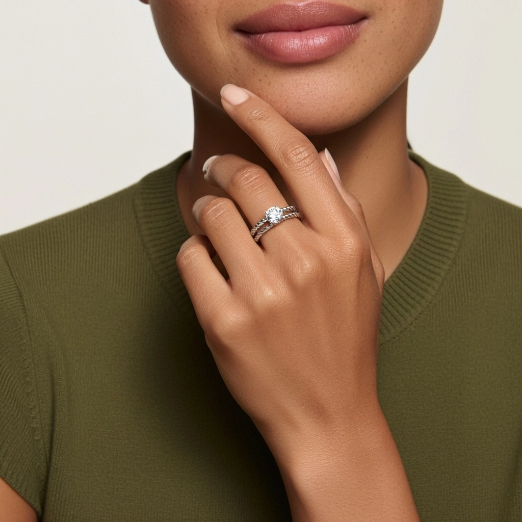 Clásico Cuerda Anillo