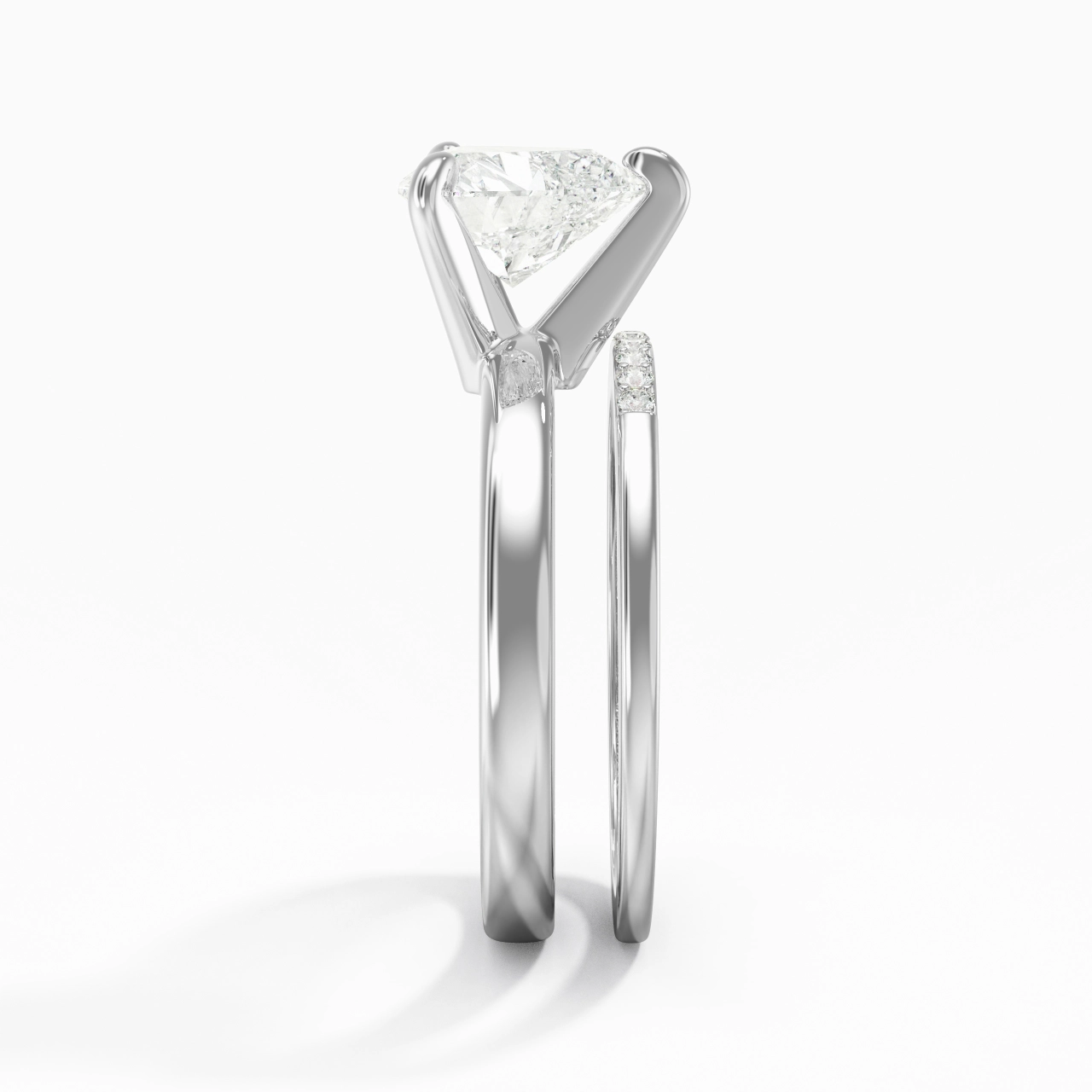 2.00ct Moissanite Wedding Ring Set 925 Sterling Silver
