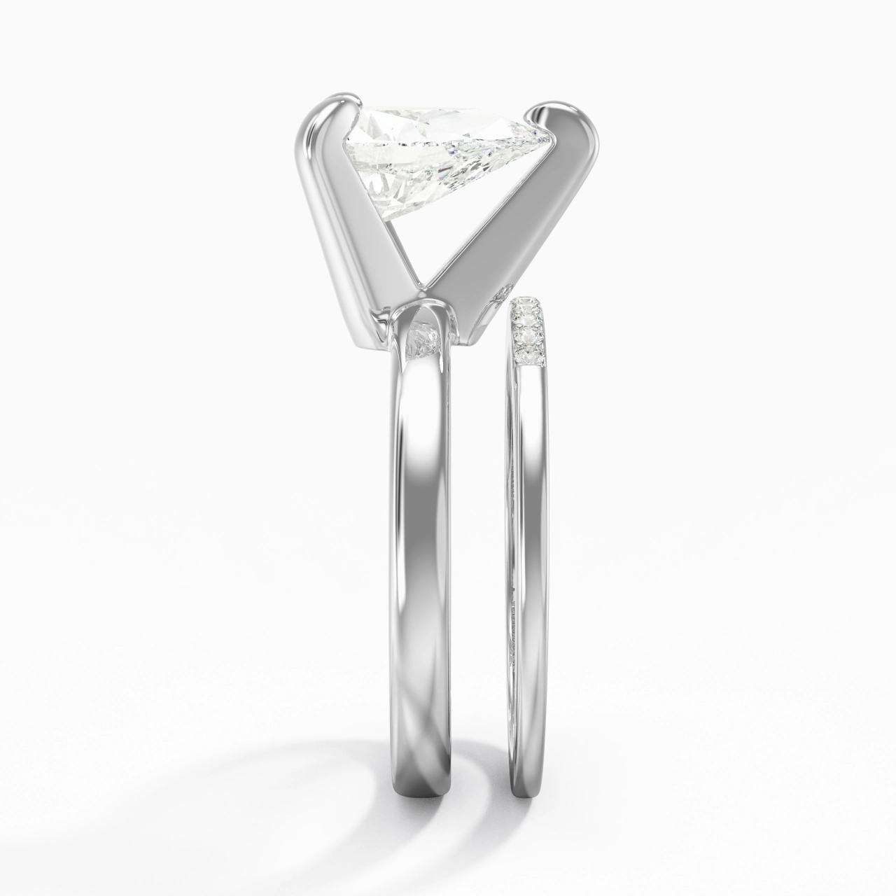 2.00ct Moissanite Wedding Ring Set 925 Sterling Silver