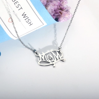 Dainty Simple Letter Pendant Necklace