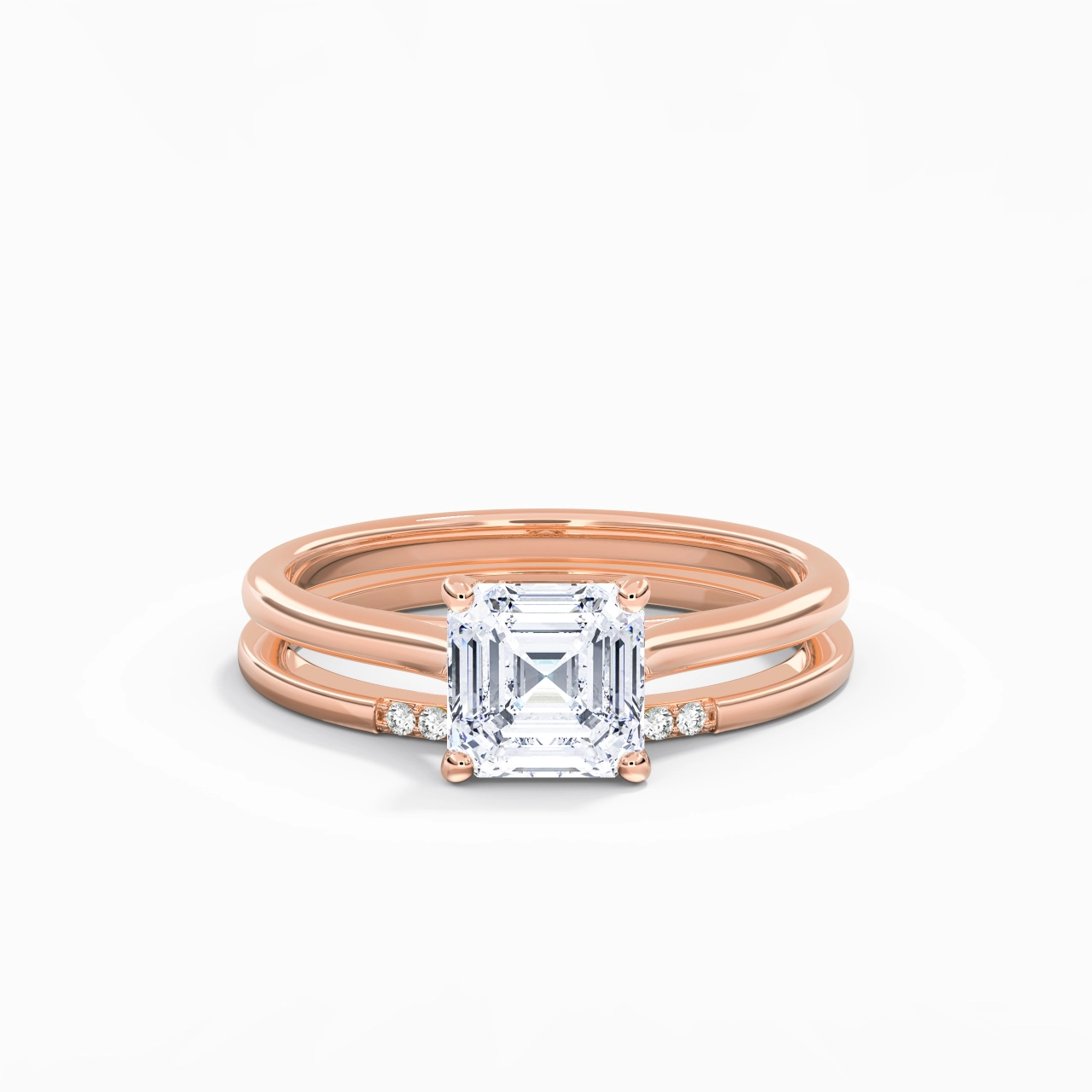Moissanite Ensemble d'alliances