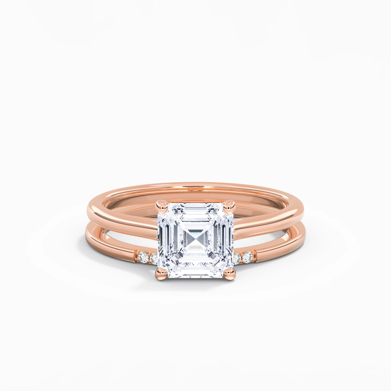 Moissanite Ensemble d'alliances