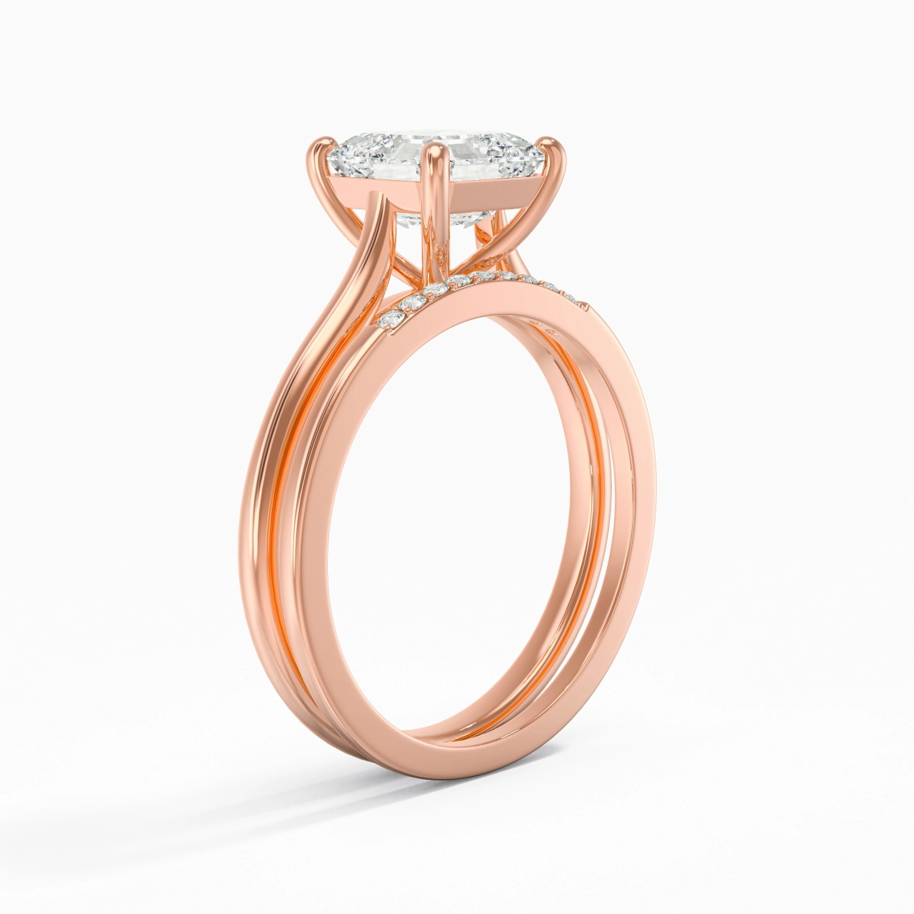 Moissanite Ensemble d'alliances