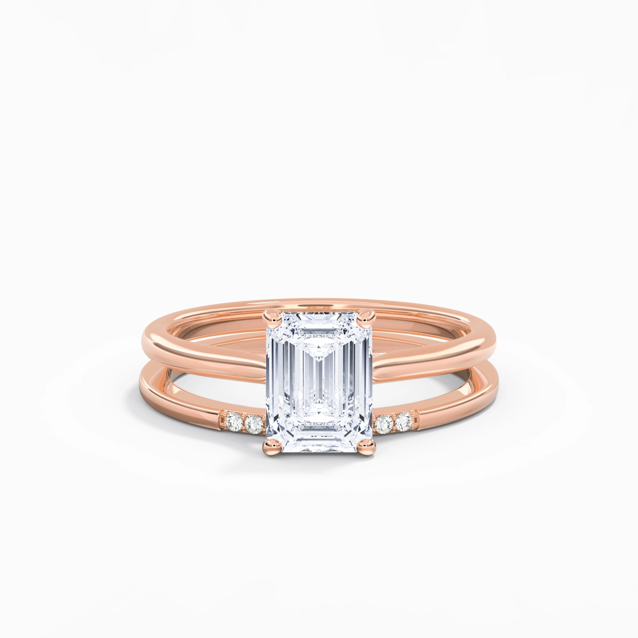 Moissanite Ensemble d'alliances