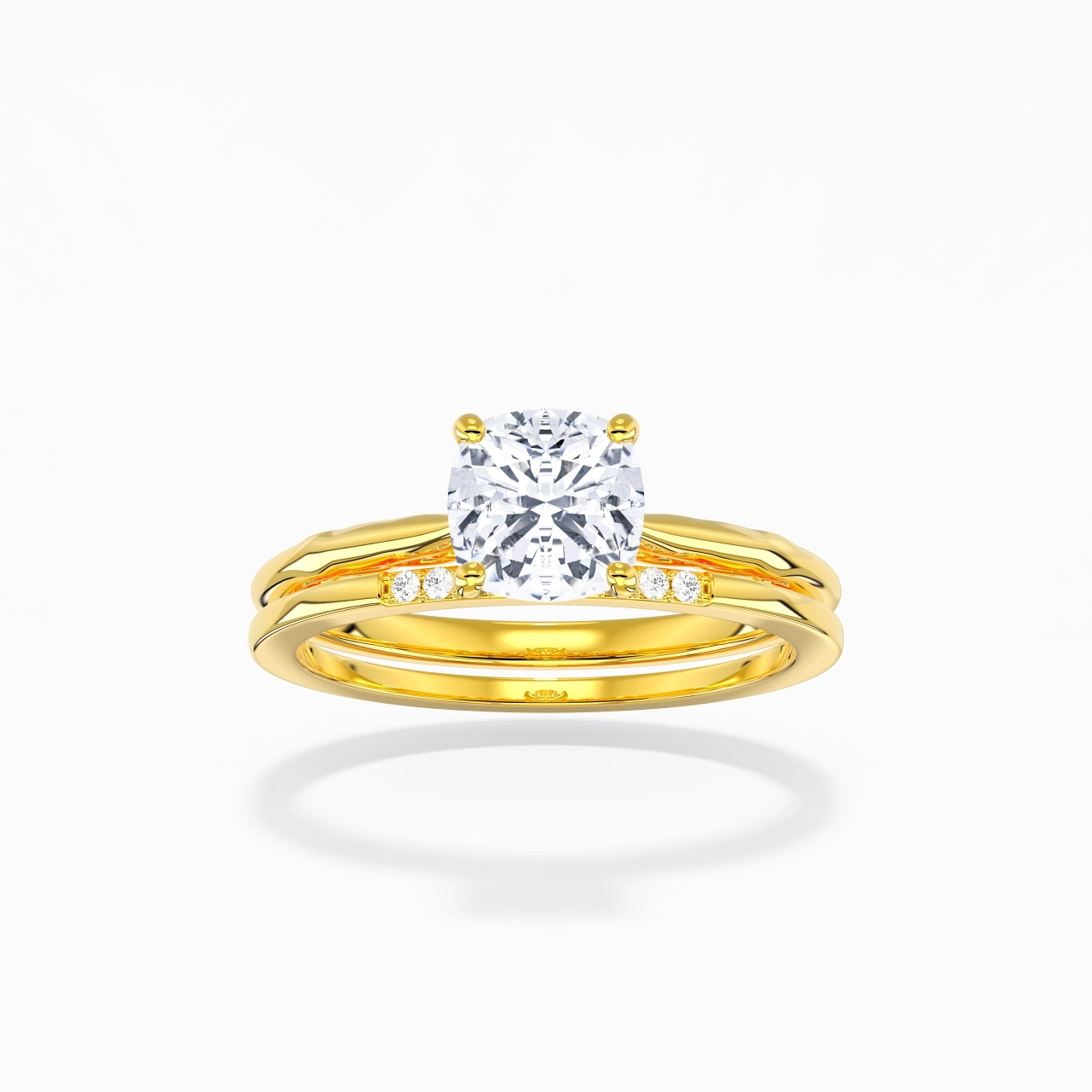 925 Sterling Silver Moissanite Bridal Set