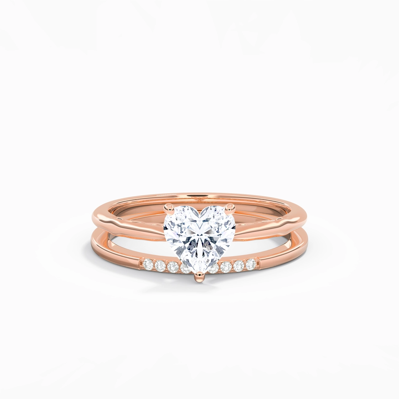 925 Sterling Silver Moissanite Bridal Set