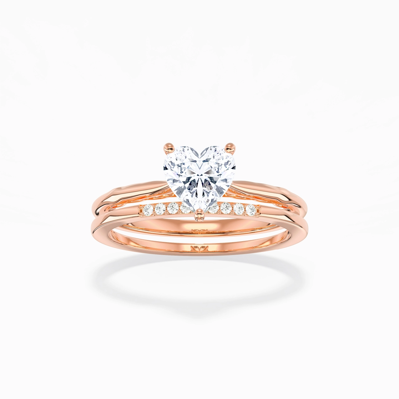 925 Sterling Silver Moissanite Bridal Set