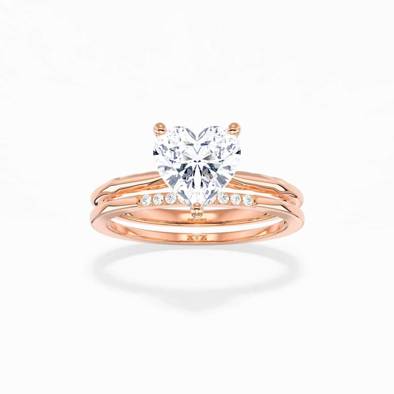 925 Sterling Silver Moissanite Bridal Set