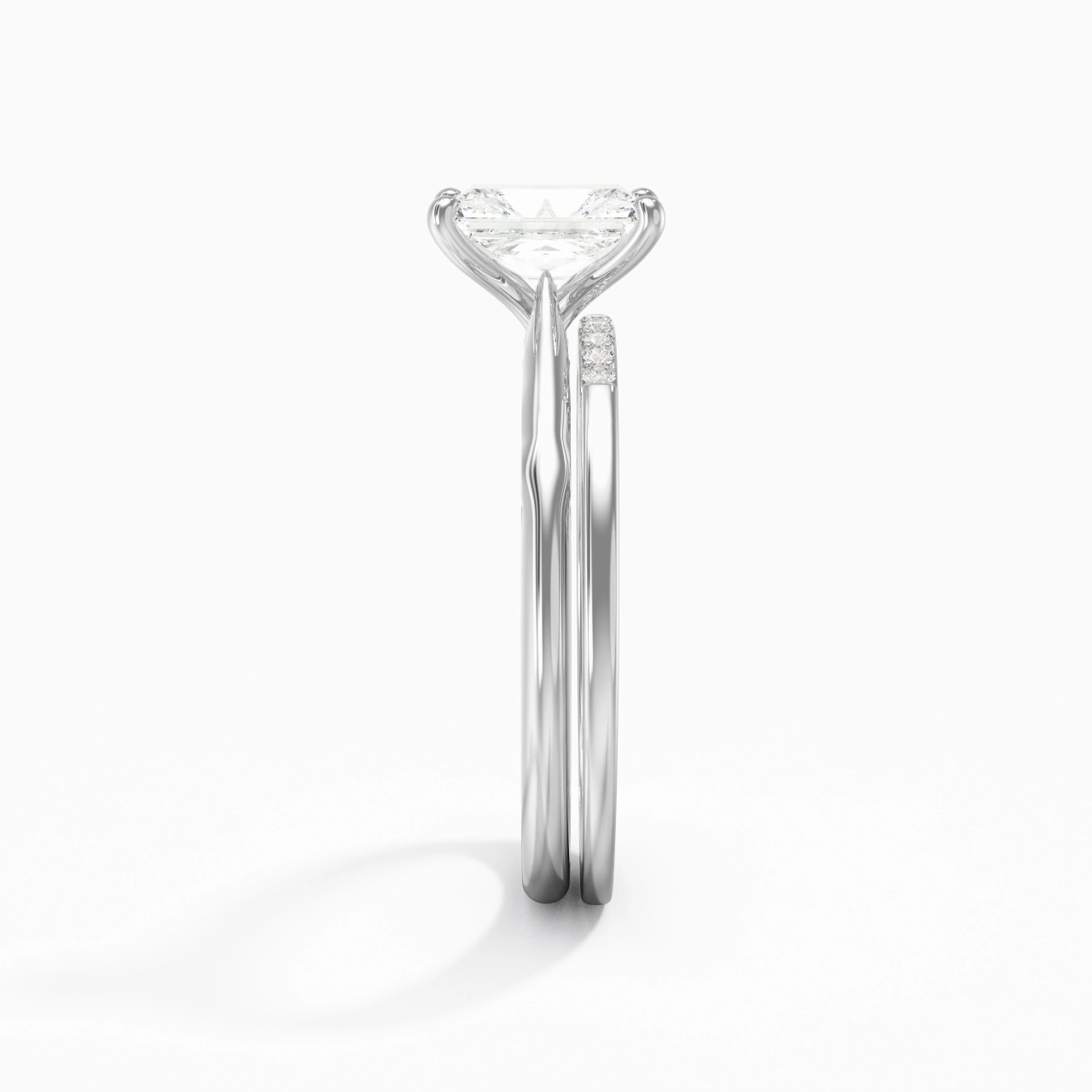 925 Sterling Silver Moissanite Bridal Set