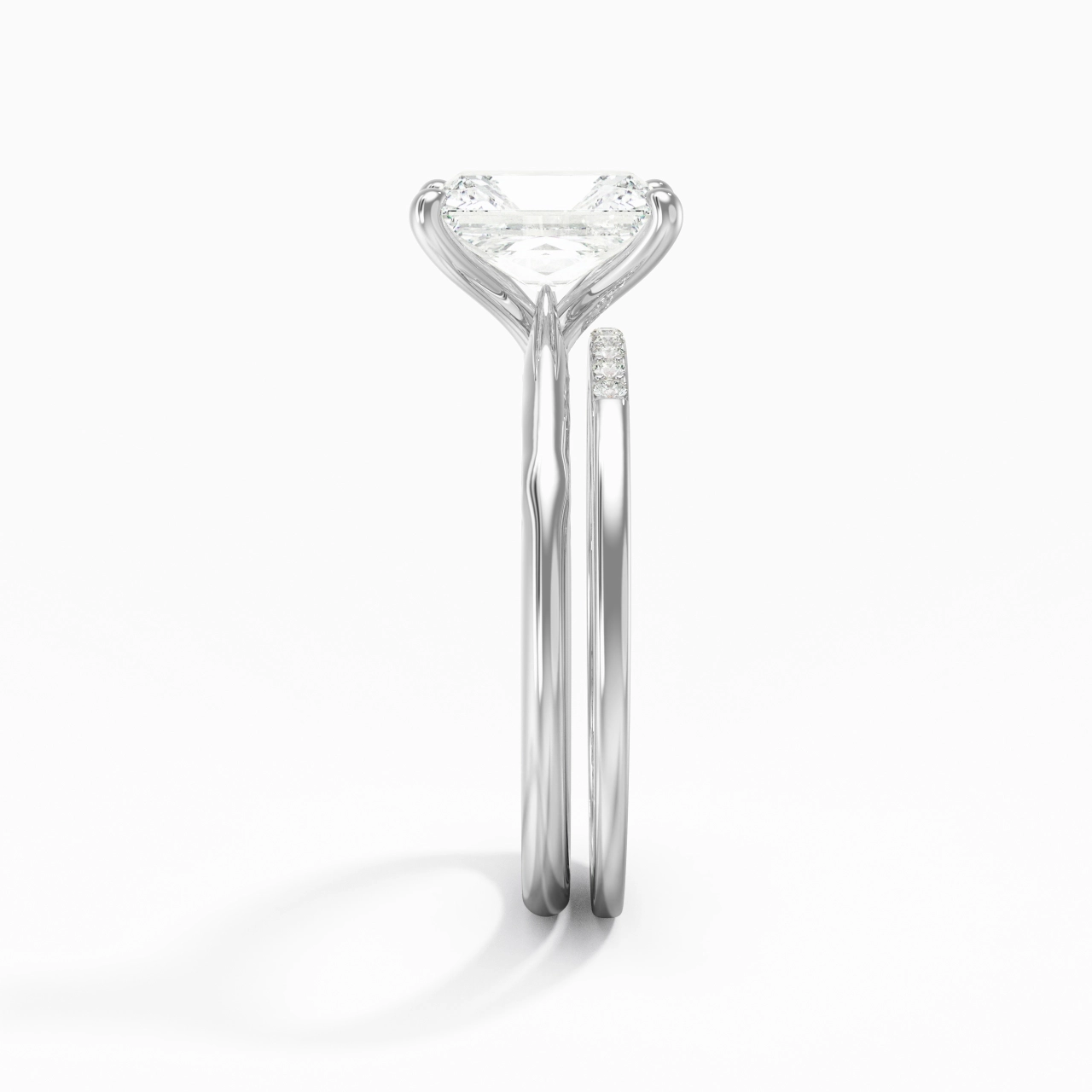 925 Sterling Silver Moissanite Bridal Set