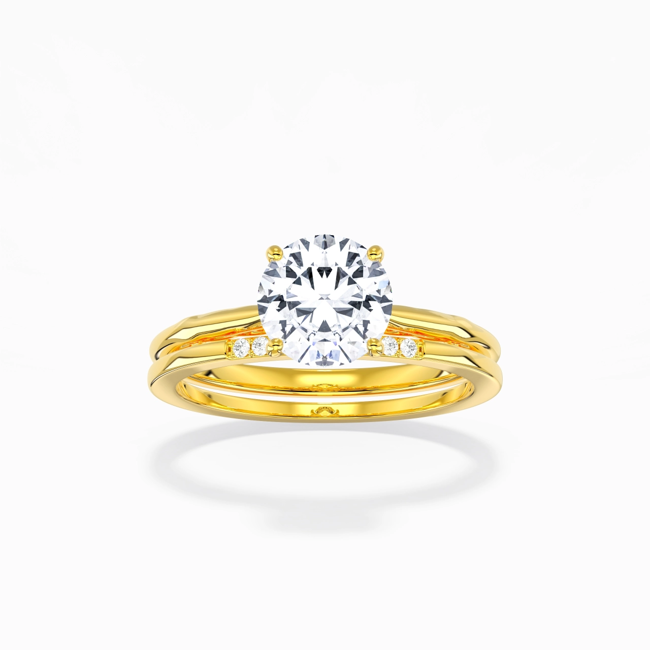 925 Sterling Silver Moissanite Bridal Set