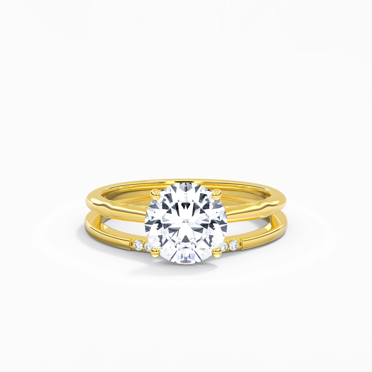 925 Sterling Silver Moissanite Bridal Set