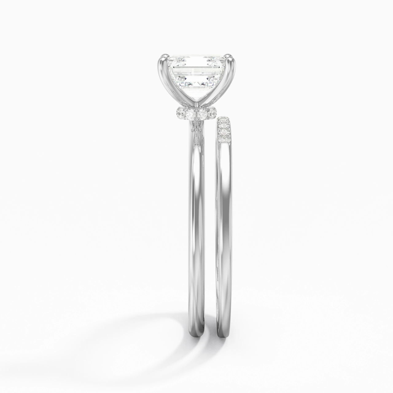 2.00ct Moissanite Wedding Ring Set 925 Sterling Silver