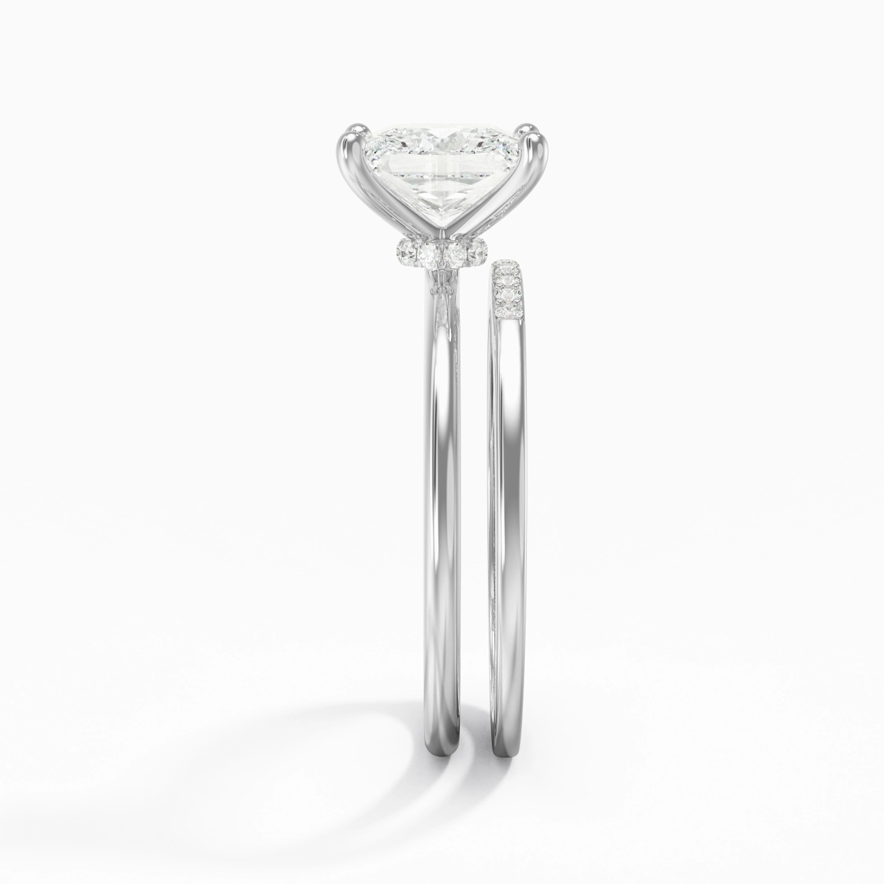 2.00ct Moissanite Wedding Ring Set 925 Sterling Silver