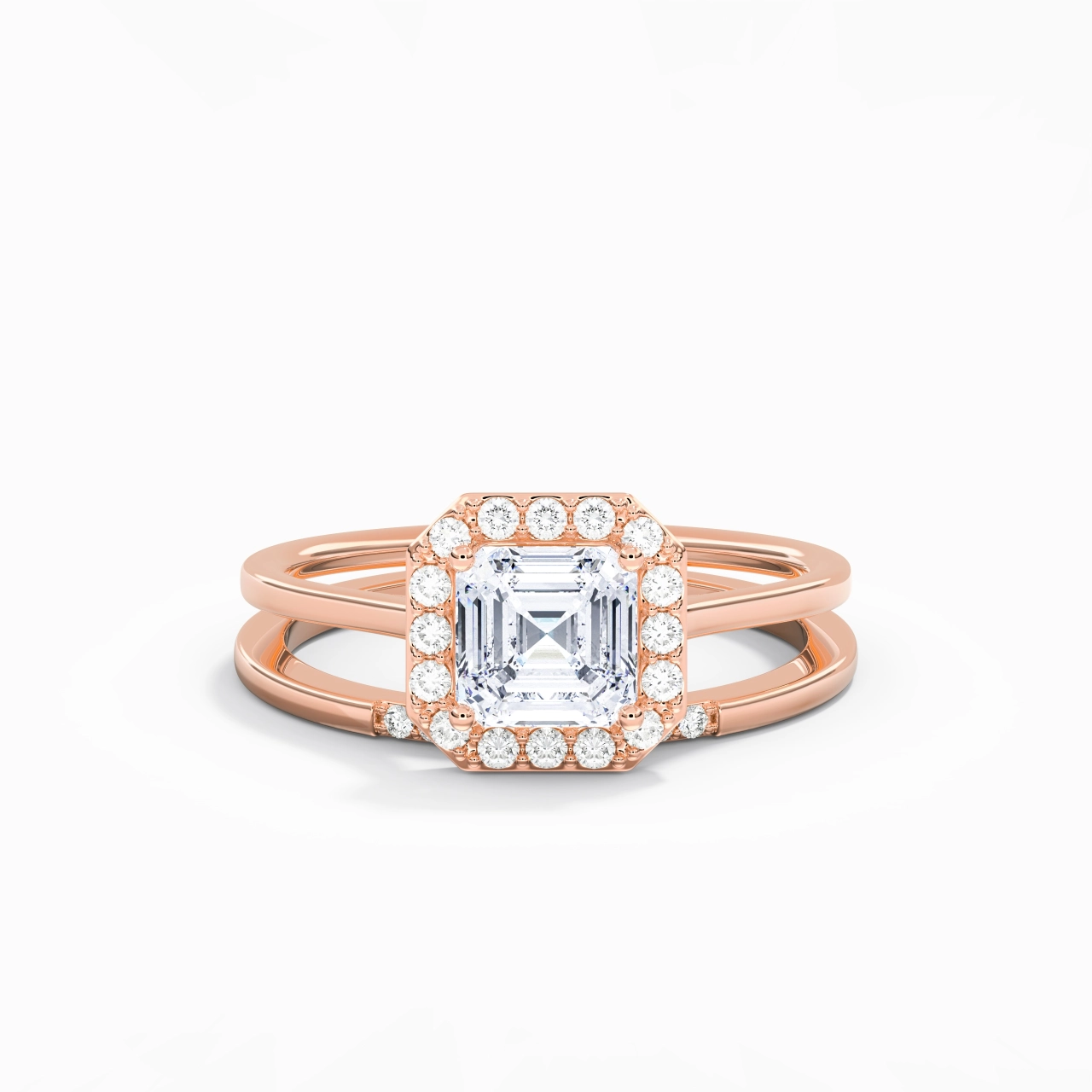 Argent sterling 925 Moissanite Ensemble d'alliances