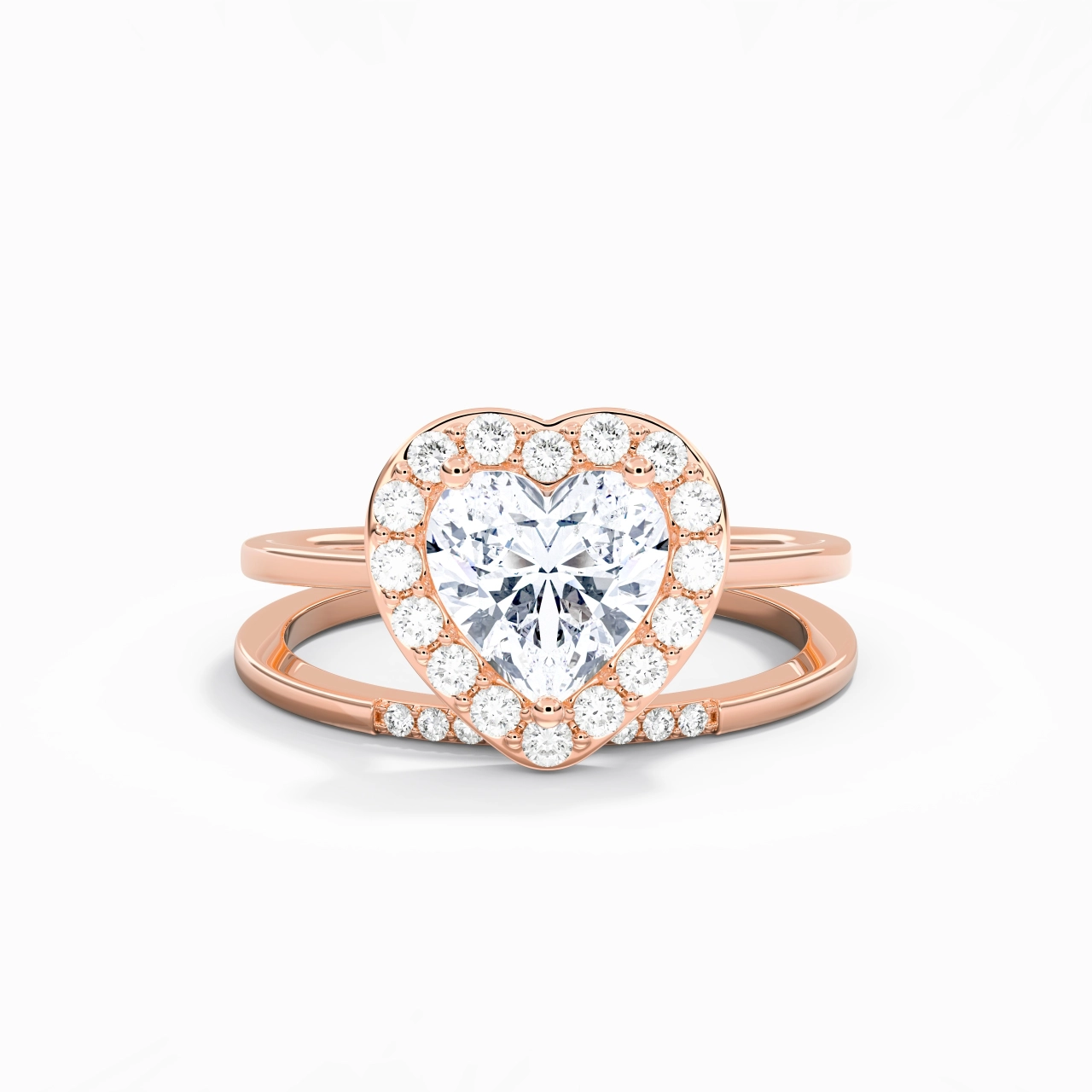 Argent sterling 925 Moissanite Ensemble d'alliances