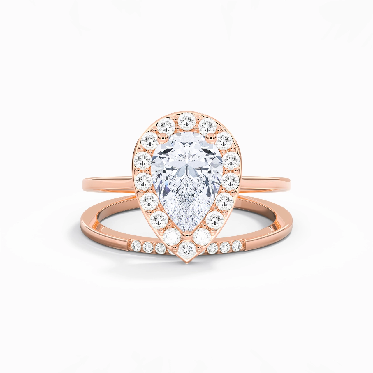 Argent sterling 925 Moissanite Ensemble d'alliances