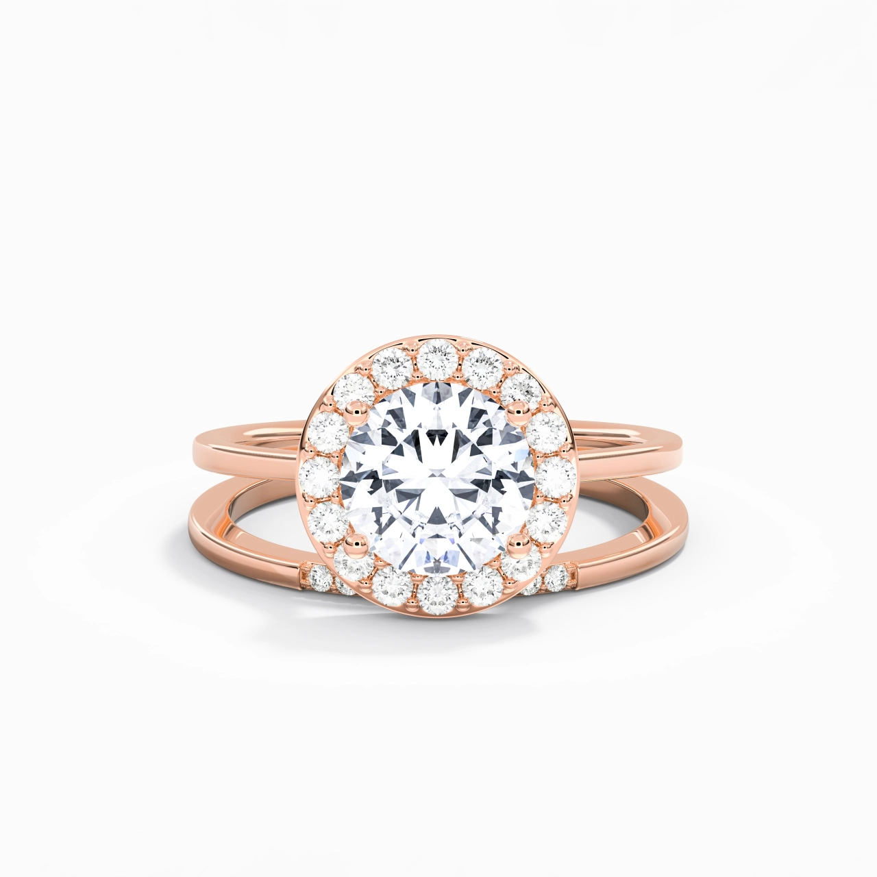 Argent sterling 925 Moissanite Ensemble d'alliances