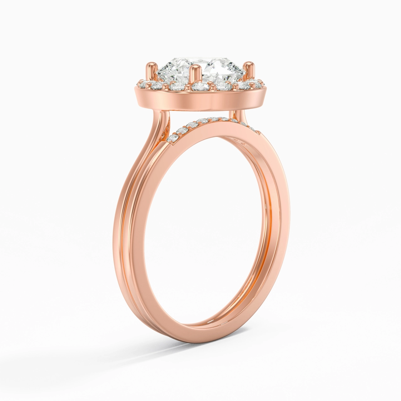 Argent sterling 925 Moissanite Ensemble d'alliances