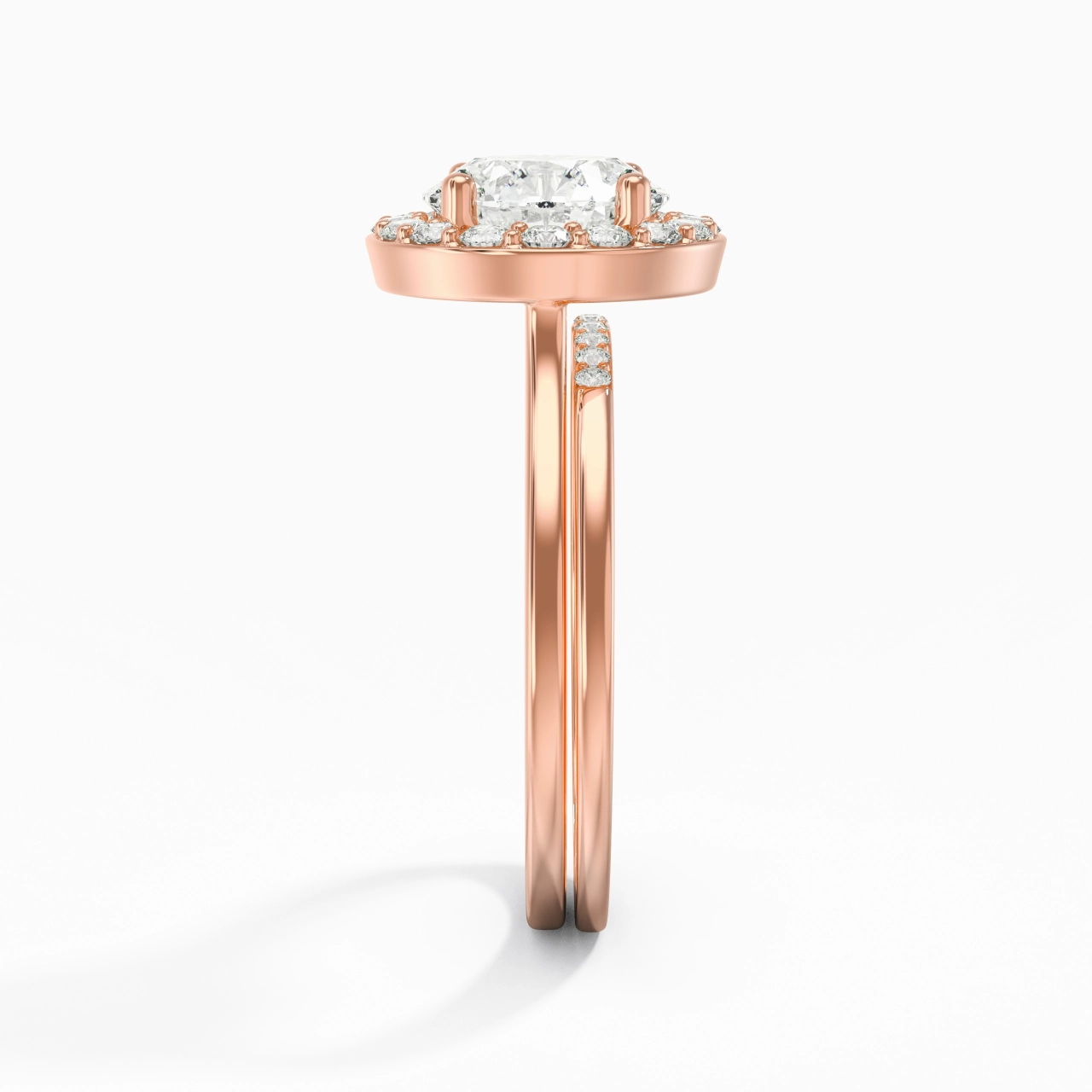 Argent sterling 925 Moissanite Ensemble d'alliances