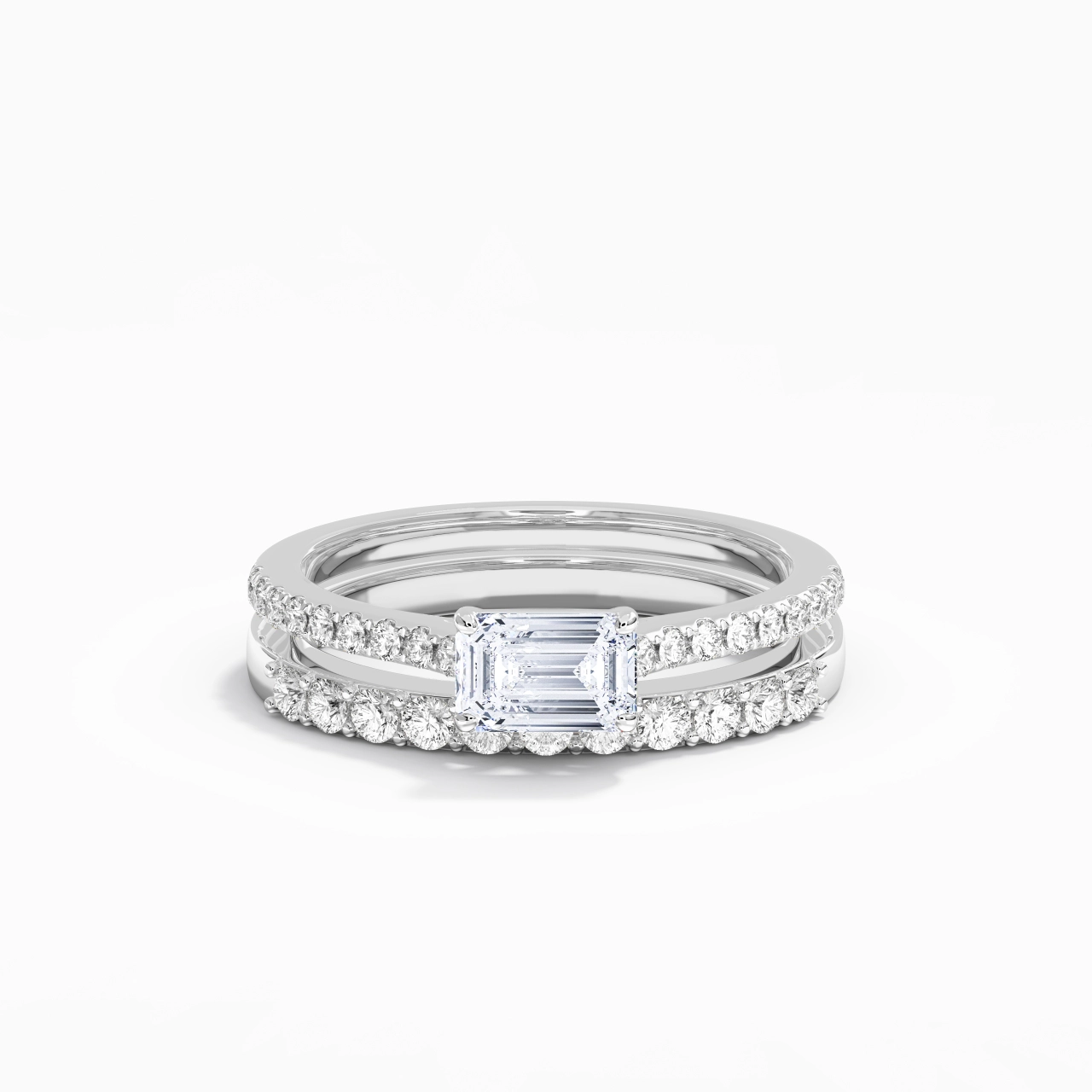 Delicate Women 925 Sterling Silver Bridal Set