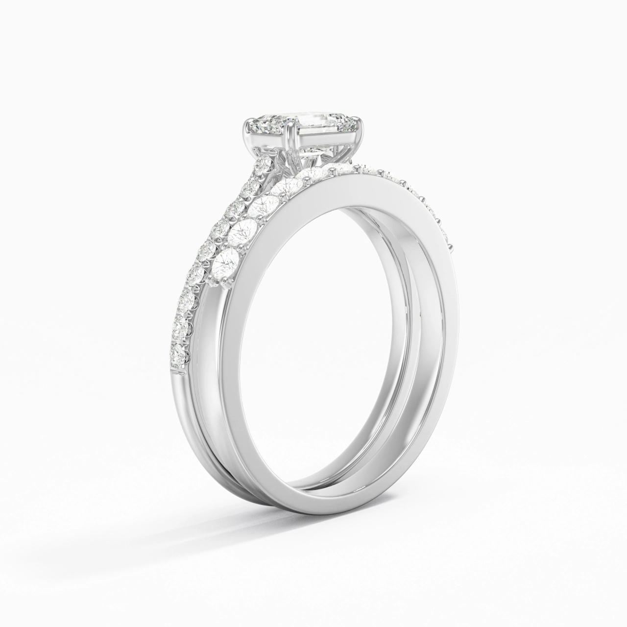 Delicate Women 925 Sterling Silver Bridal Set
