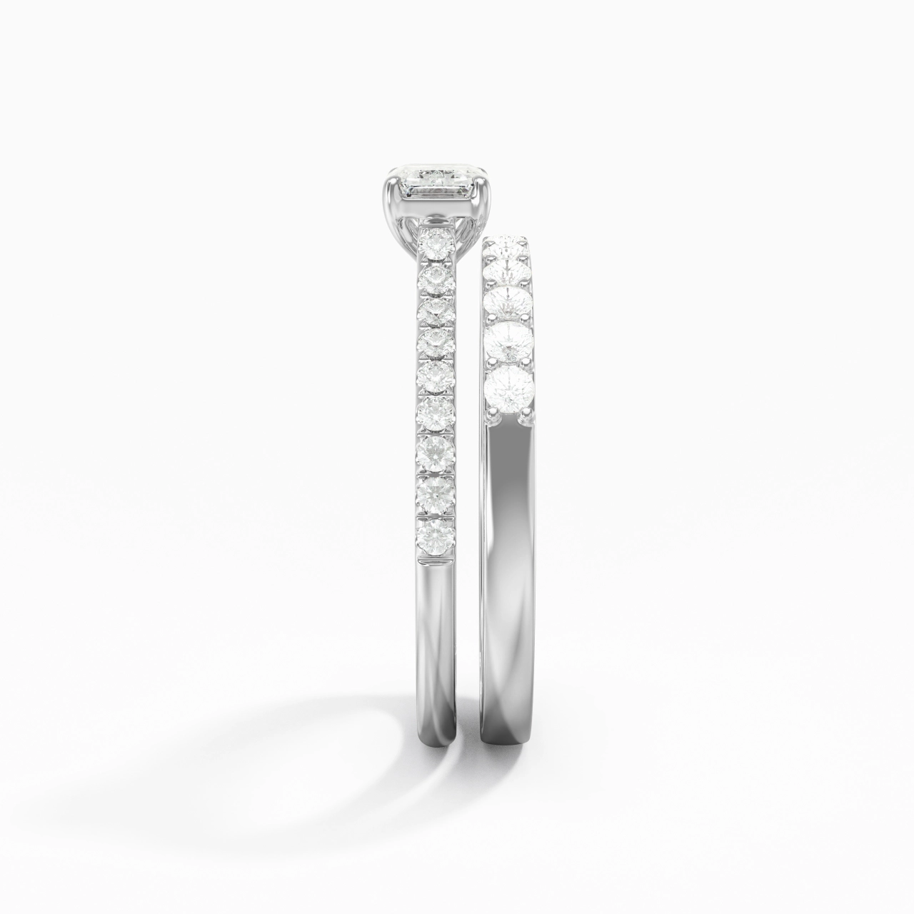 Delicate Women 925 Sterling Silver Bridal Set